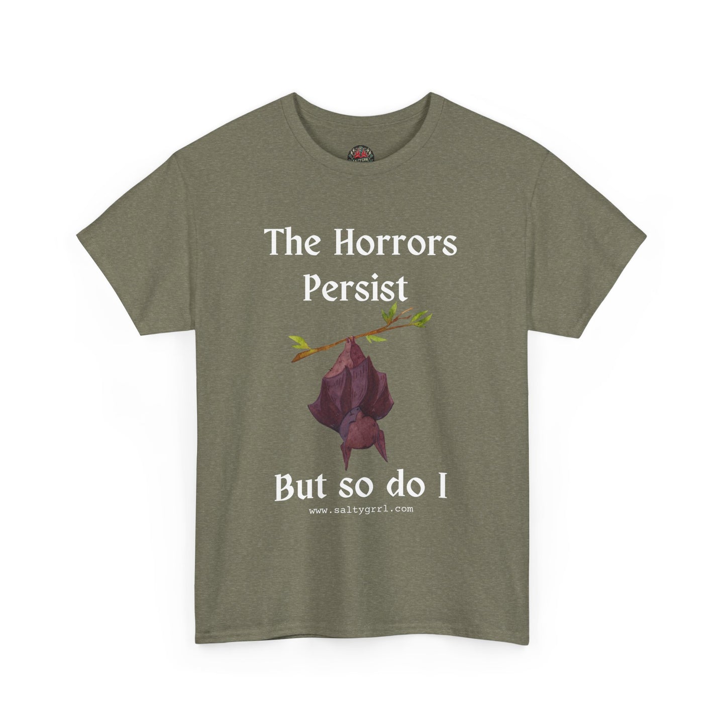 Salty Grrl Statement Tee - 'Horrors Persist'