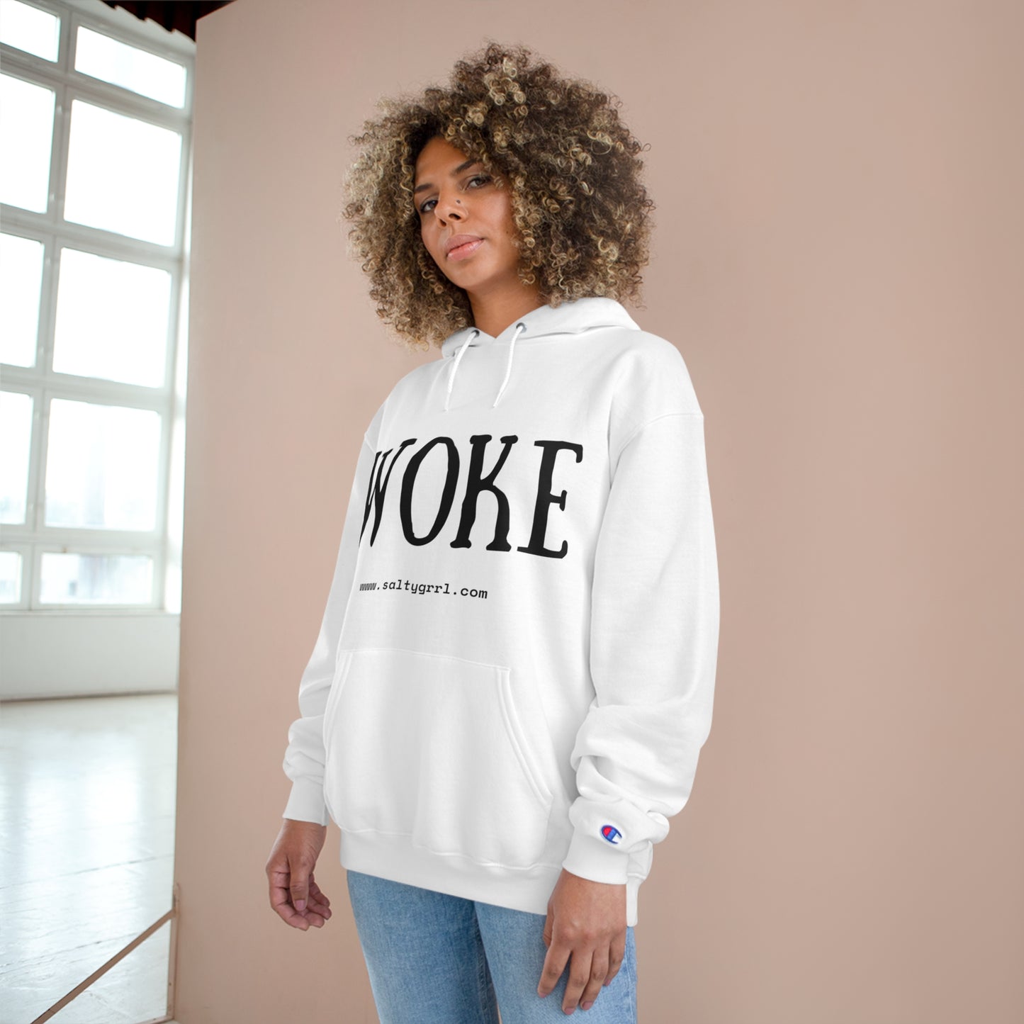 Woke Champion Hoodie - Cozy Graphic Pullover for Casual Wear