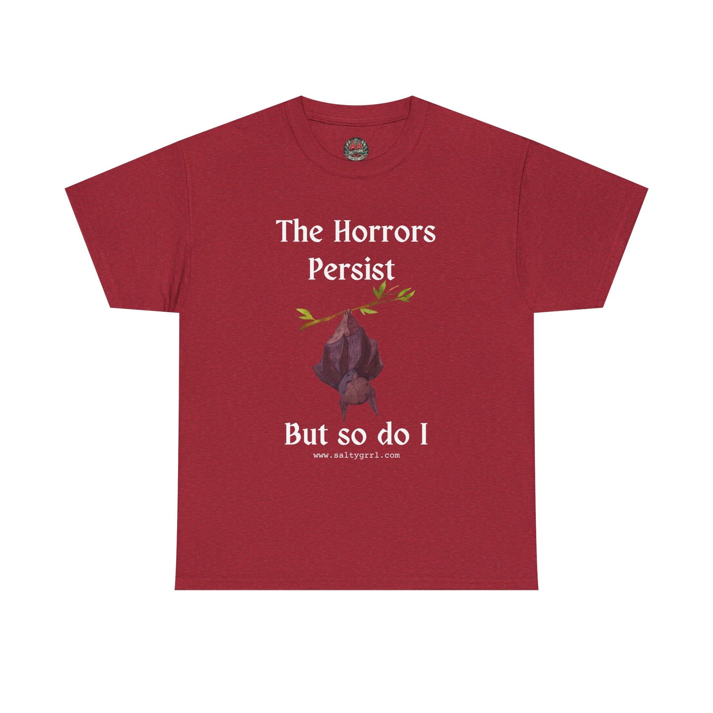 Salty Grrl Statement Tee - 'Horrors Persist'