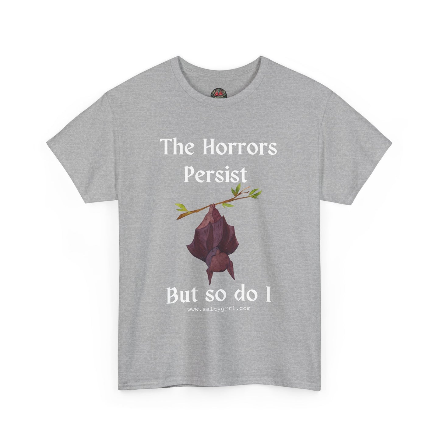 Salty Grrl Statement Tee - 'Horrors Persist'