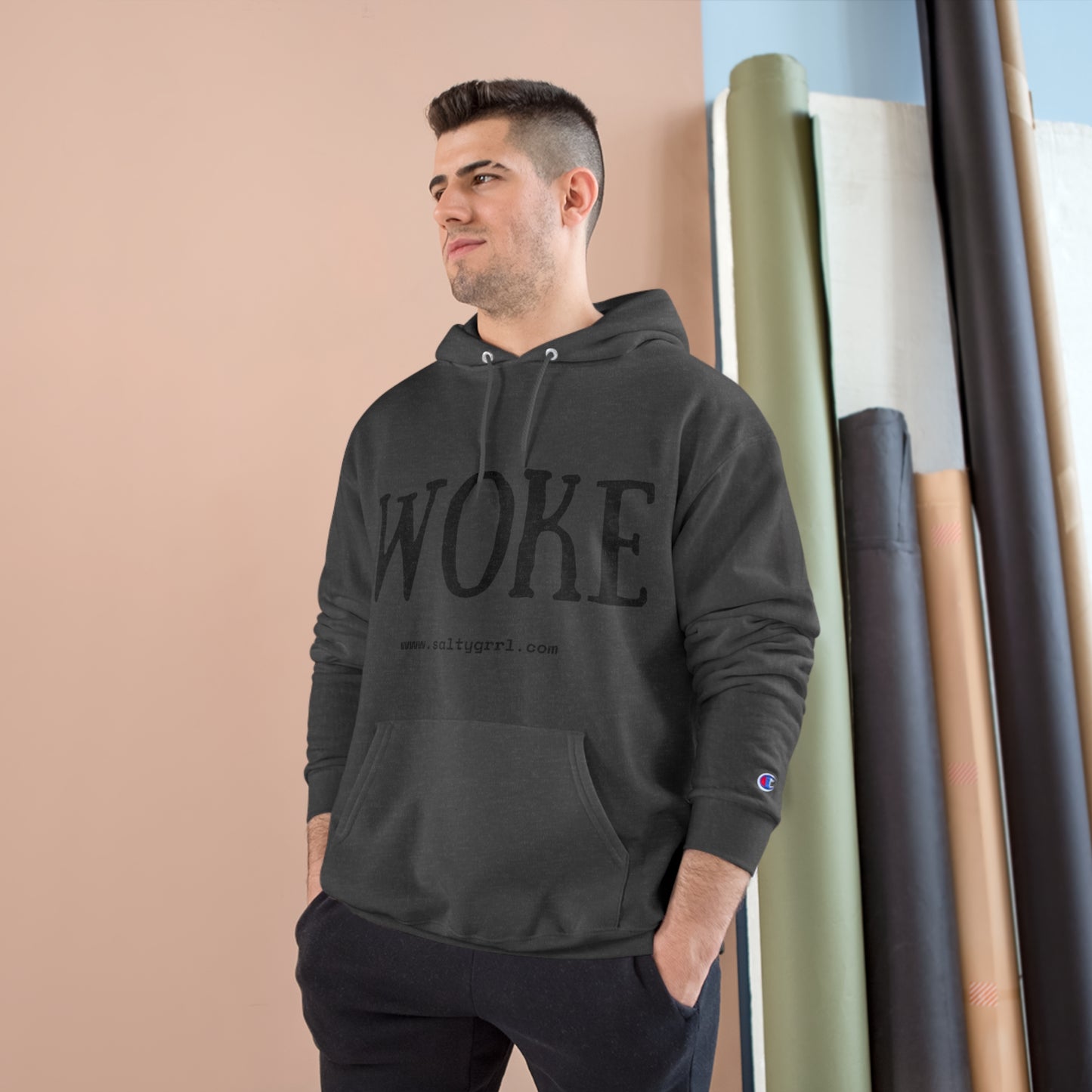 Woke Champion Hoodie - Cozy Graphic Pullover for Casual Wear