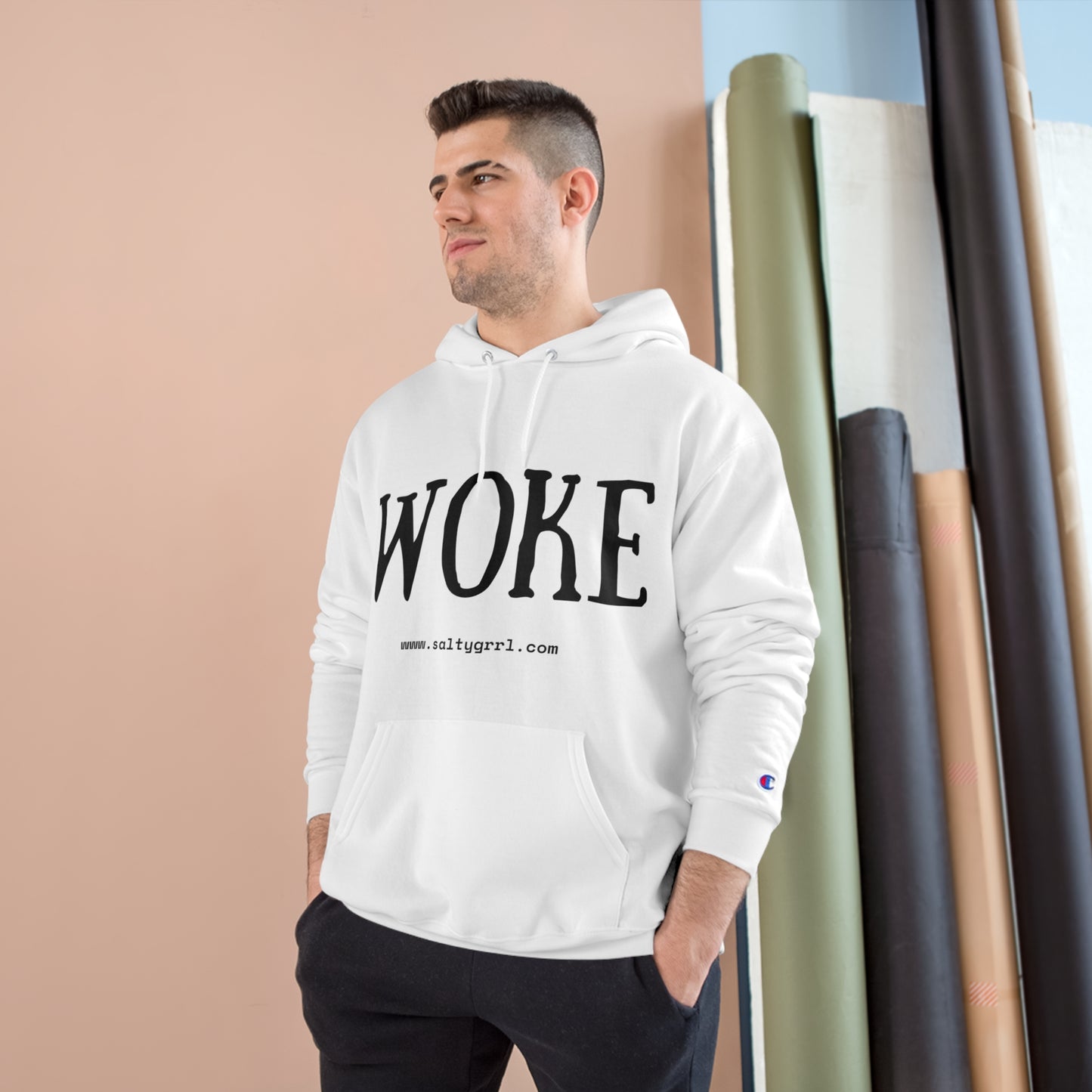 Woke Champion Hoodie - Cozy Graphic Pullover for Casual Wear