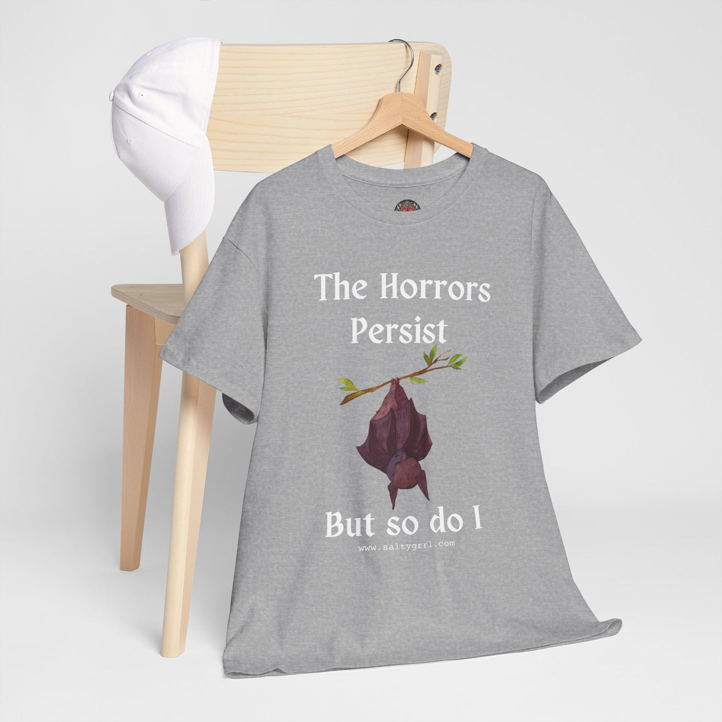 Salty Grrl Statement Tee - 'Horrors Persist'