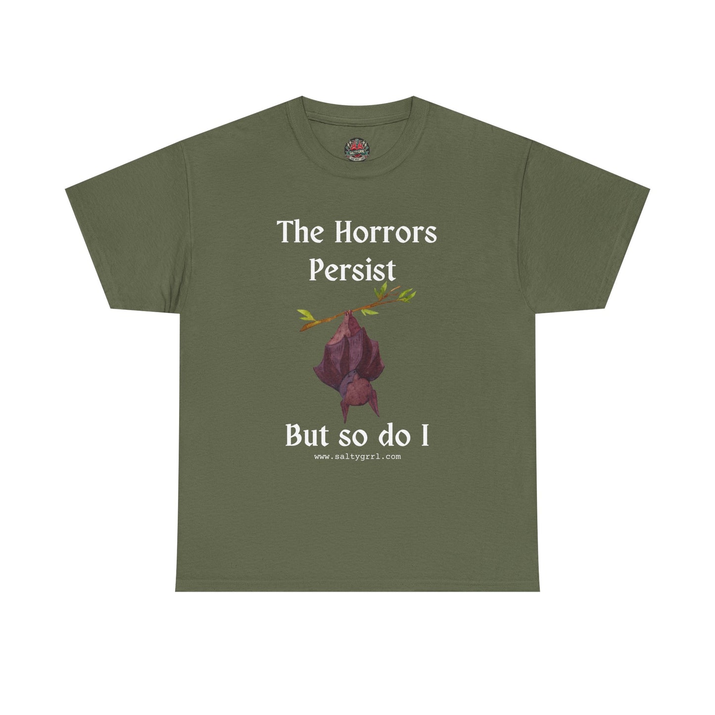 Salty Grrl Statement Tee - 'Horrors Persist'