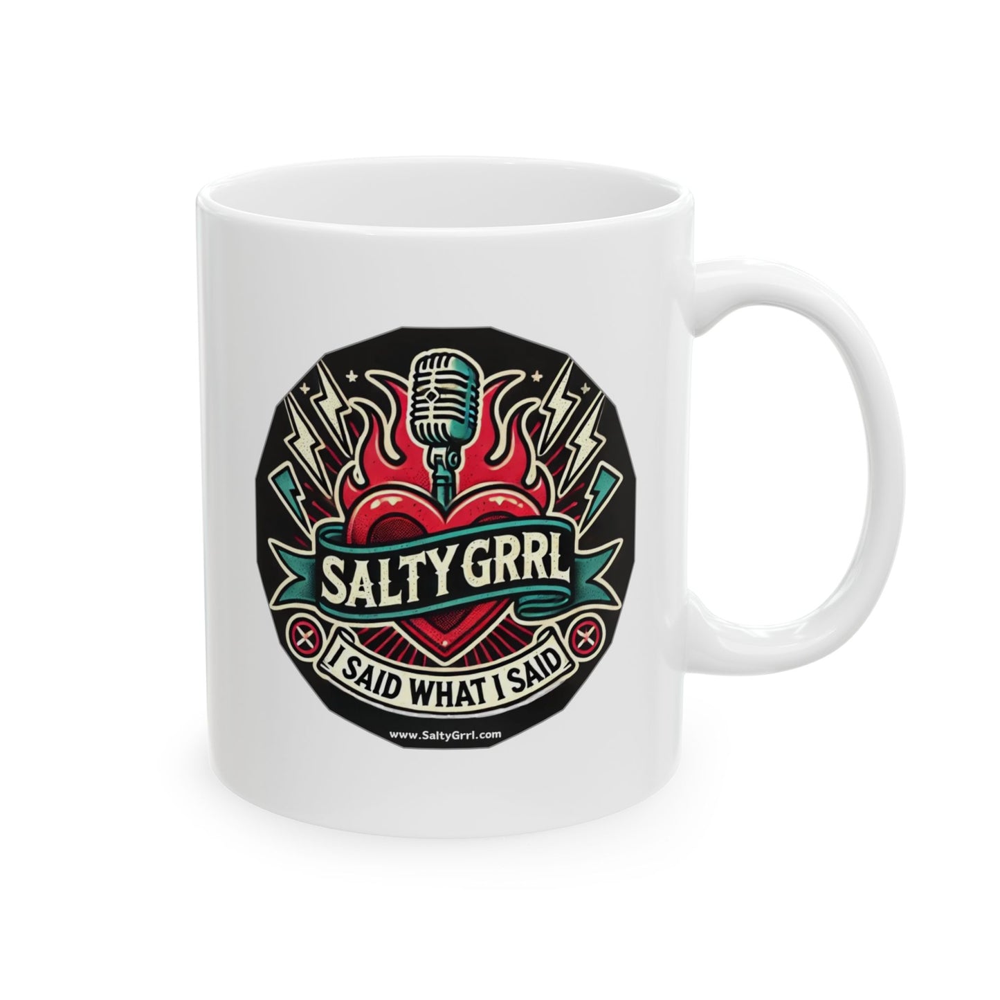 Salty Grrl Says Mug - Fash