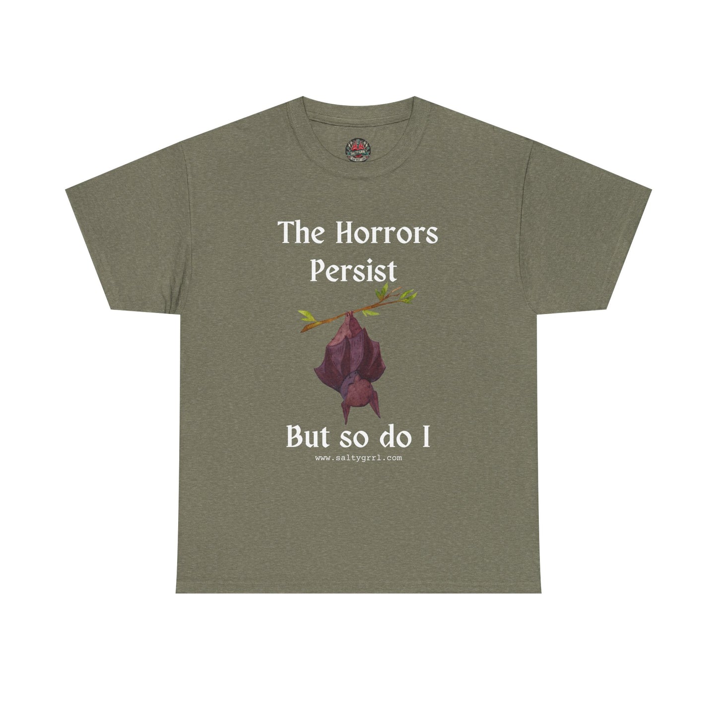 Salty Grrl Statement Tee - 'Horrors Persist'