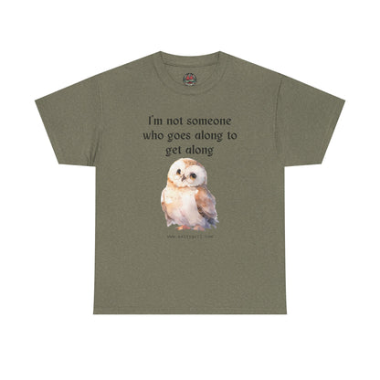 Salty Grrl Statement Tee - 'Get Along Owl'