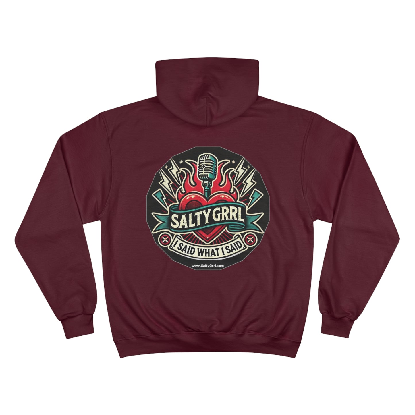 Salty Girl Says Hoodie - Resist Refuse Remove