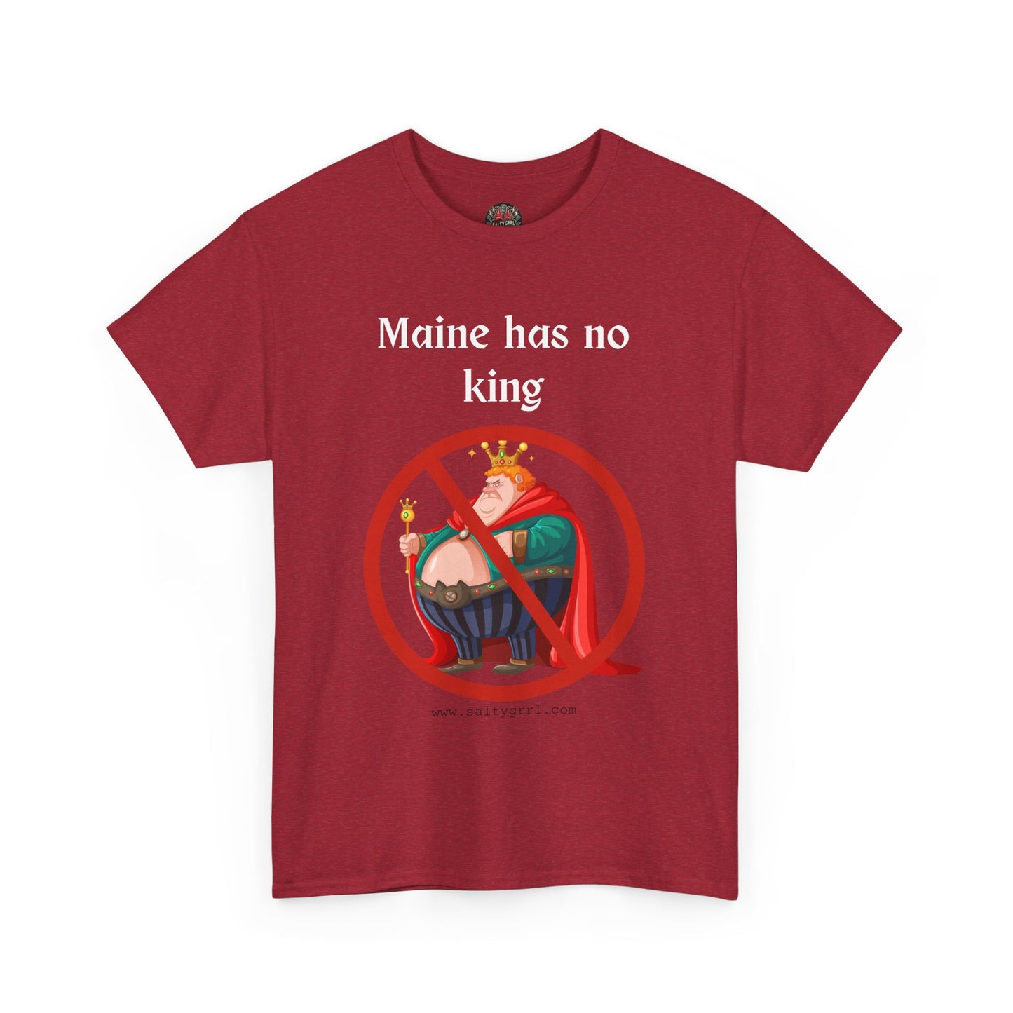 Salty Grrl Statement Tee - 'Maine No King'