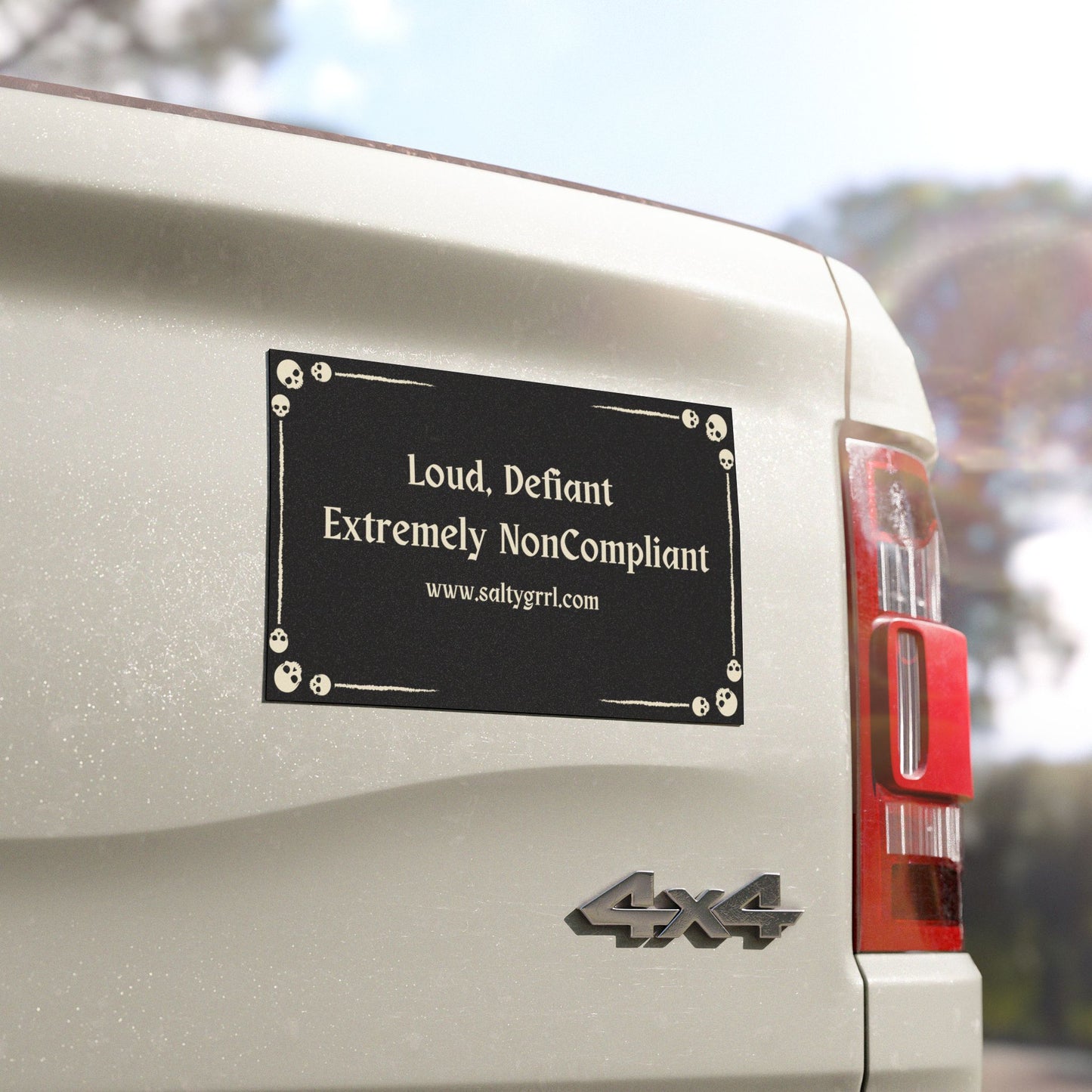 Car Magnet - 'Noncompliant' - Statement Decal for Women