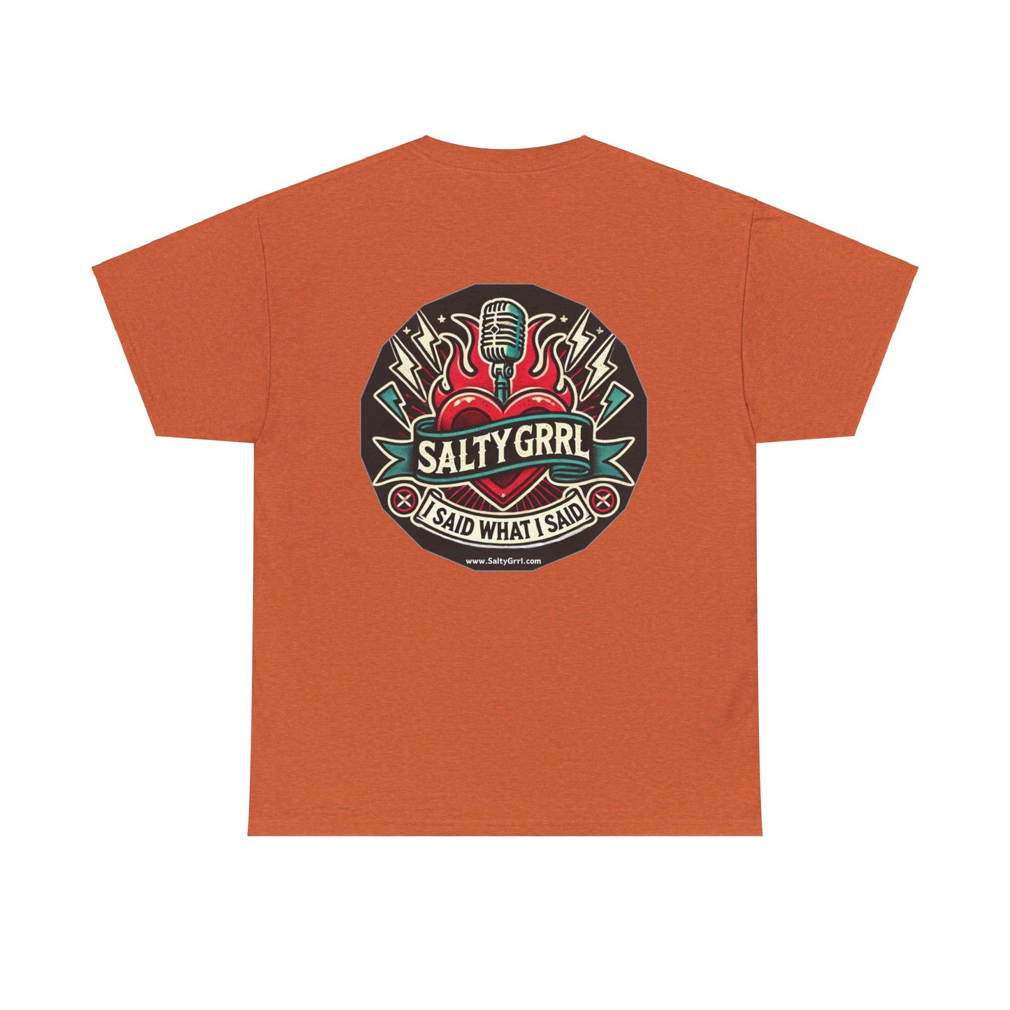 Salty Grrl Says Statement Tee - 'Resist Refuse Remove'