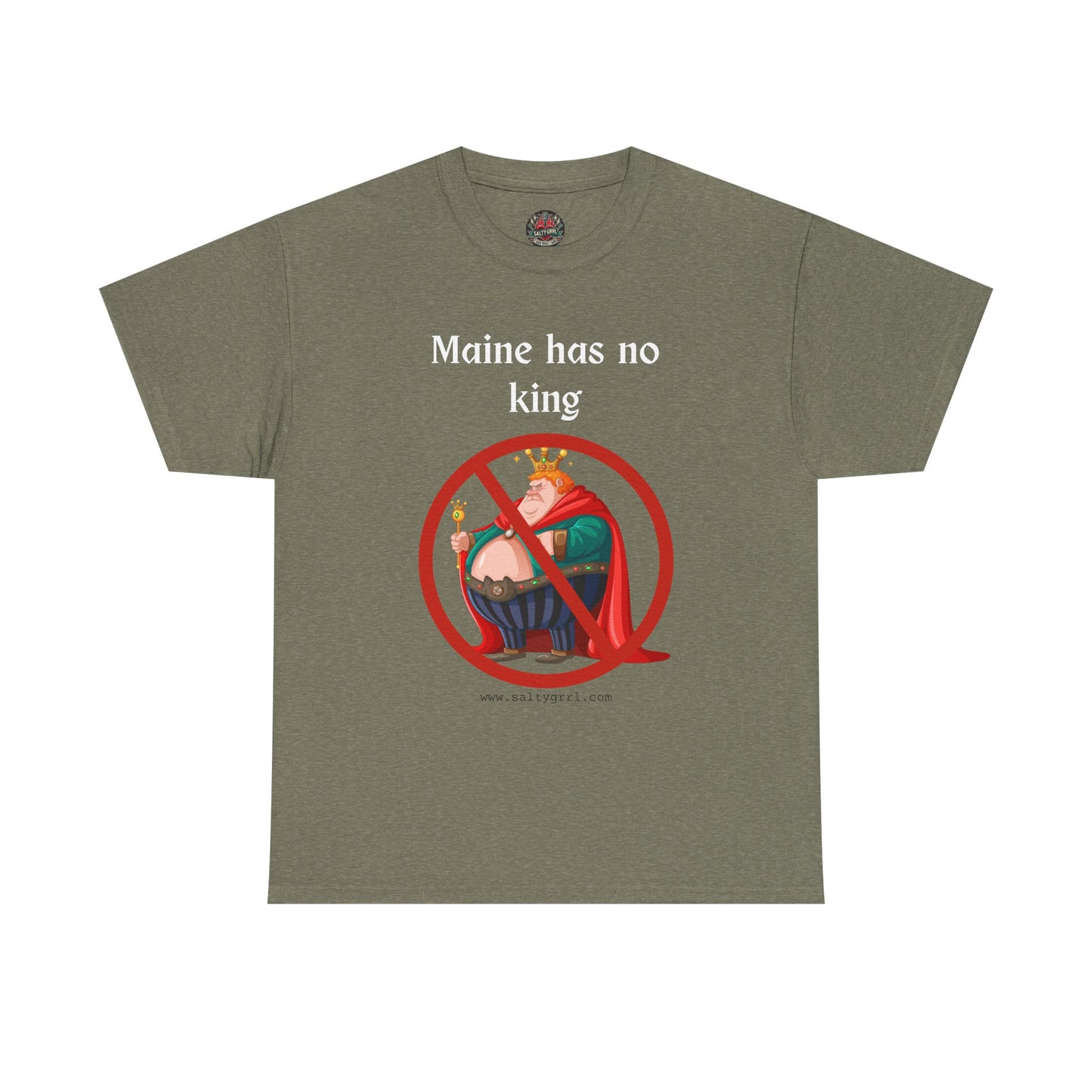 Salty Grrl Statement Tee - 'Maine No King'