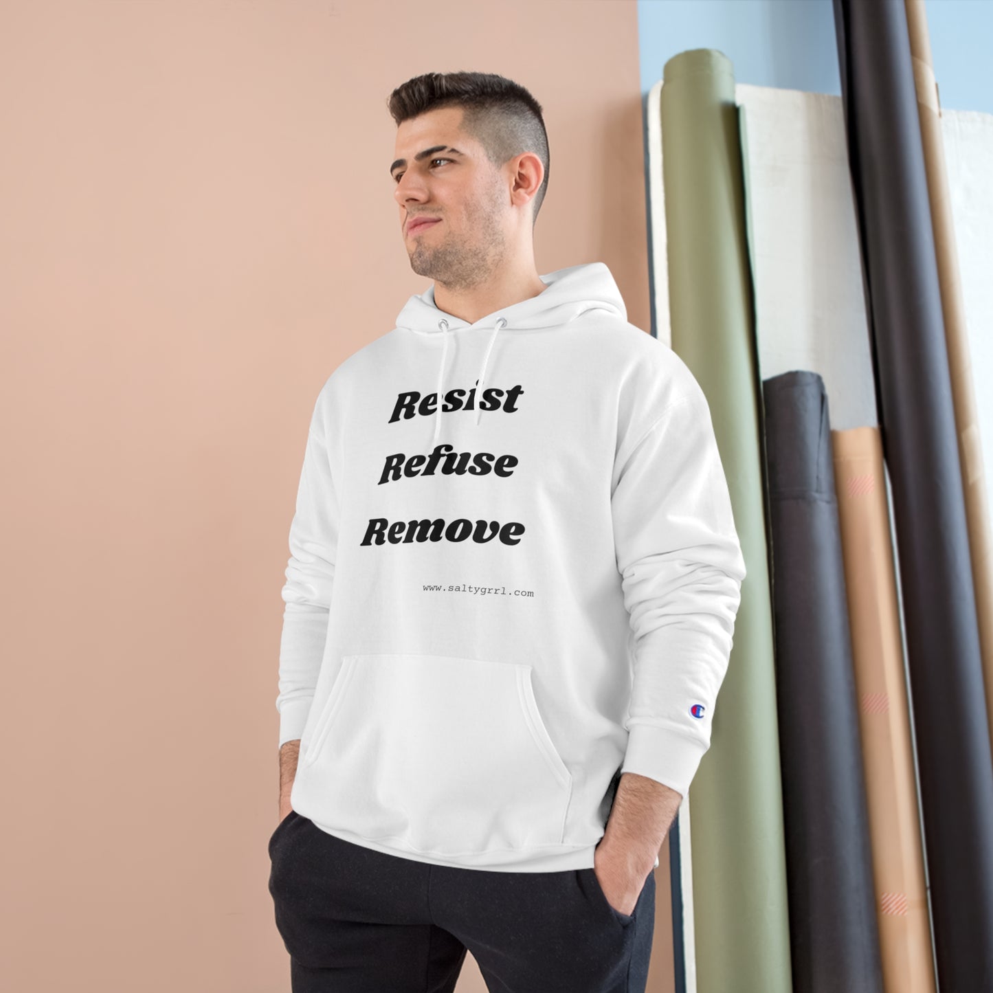 Salty Girl Says Hoodie - Resist Refuse Remove
