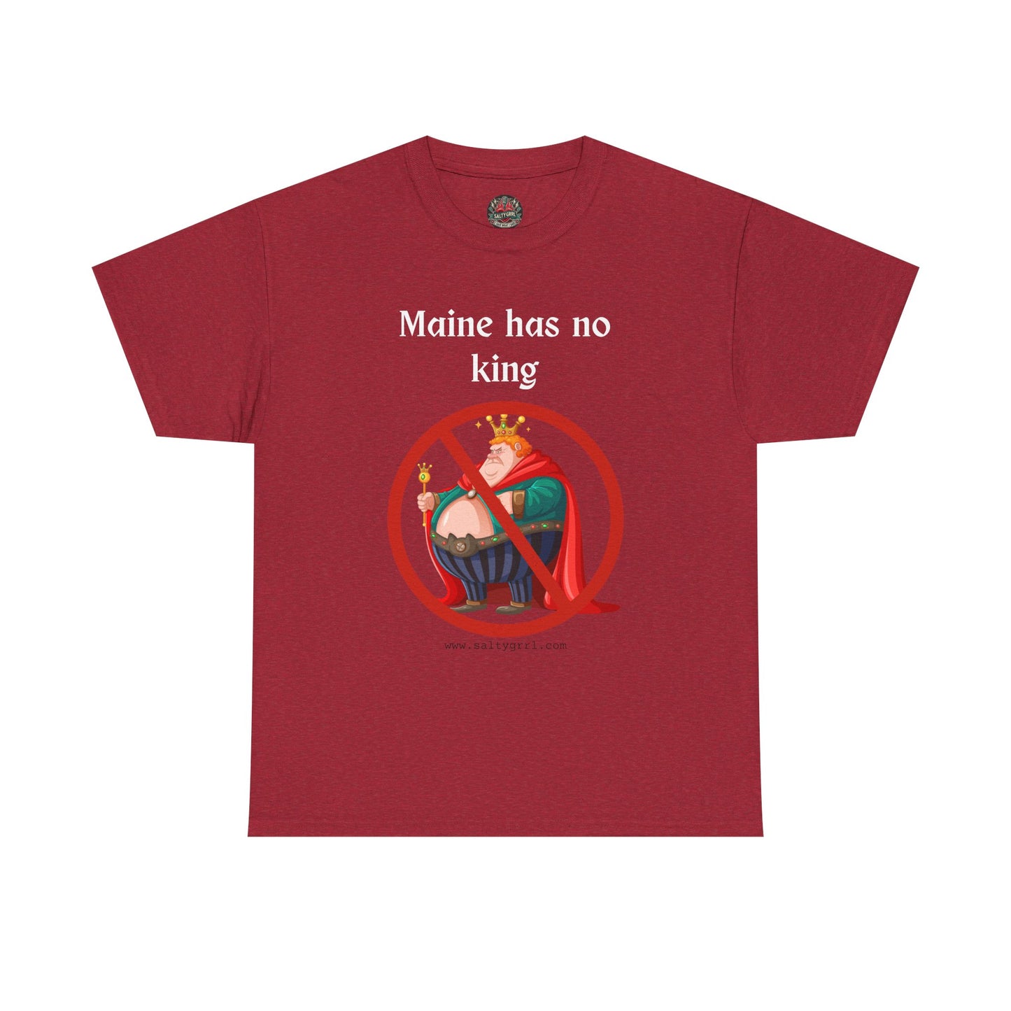Salty Grrl Statement Tee - 'Maine No King'