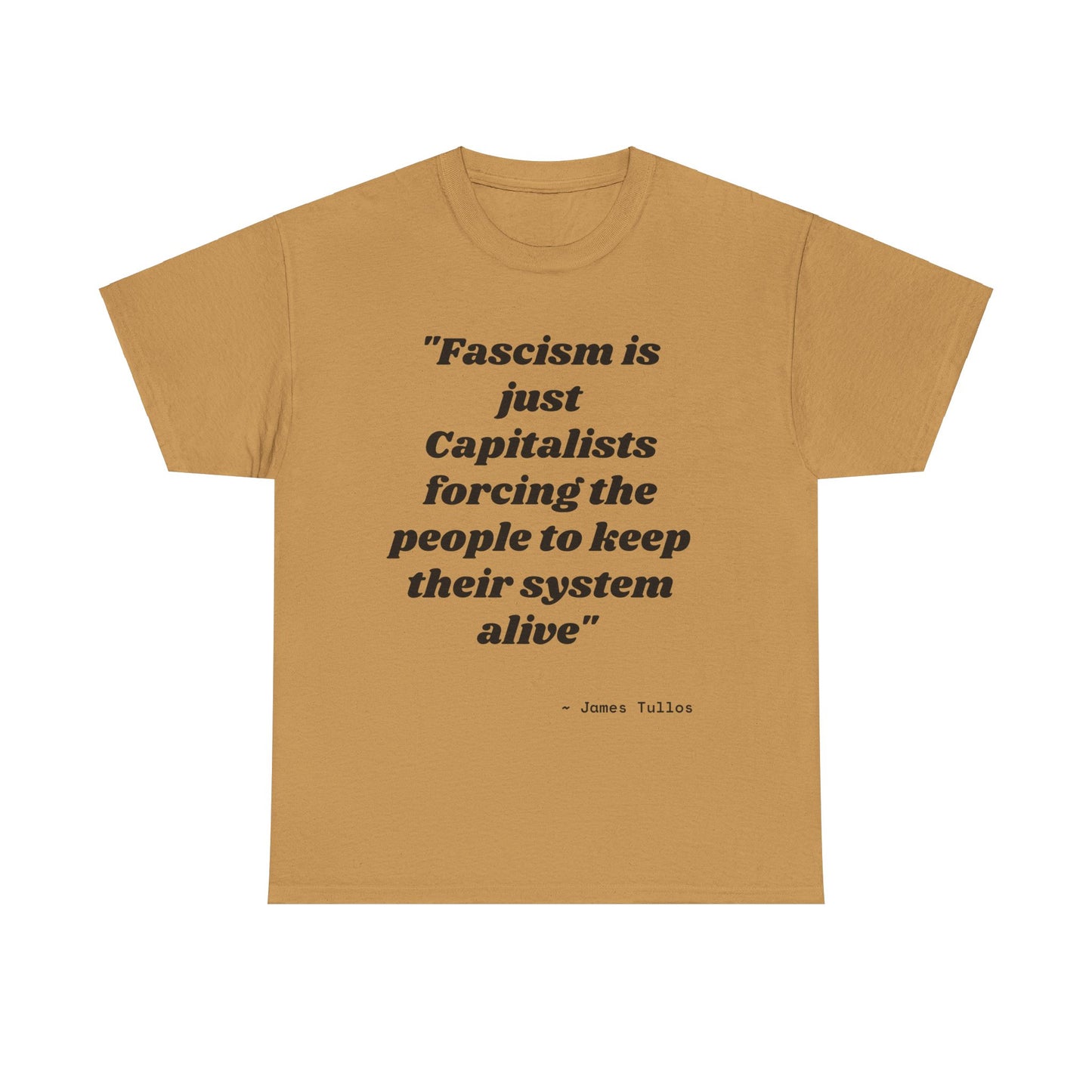 Motivational Unisex Heavy Cotton Tee - 'Fascism'