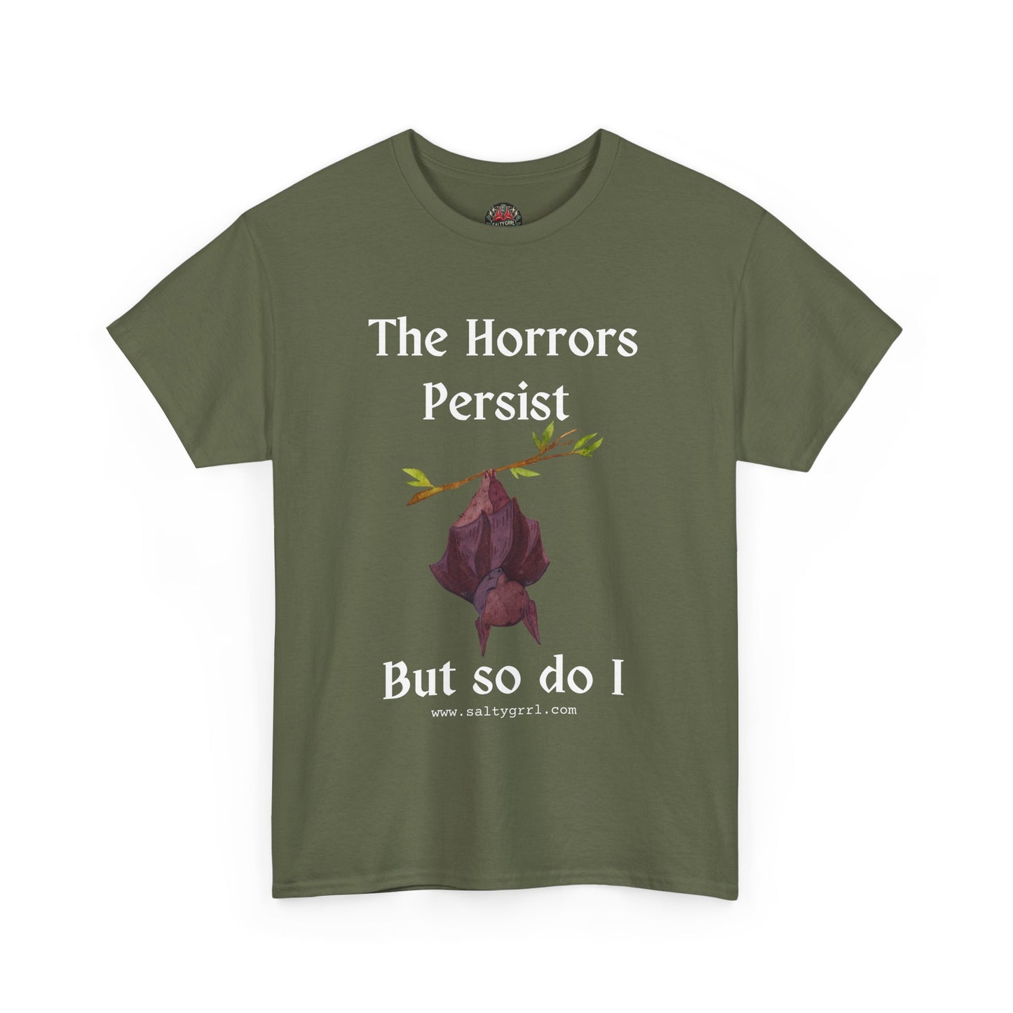 Salty Grrl Statement Tee - 'Horrors Persist'