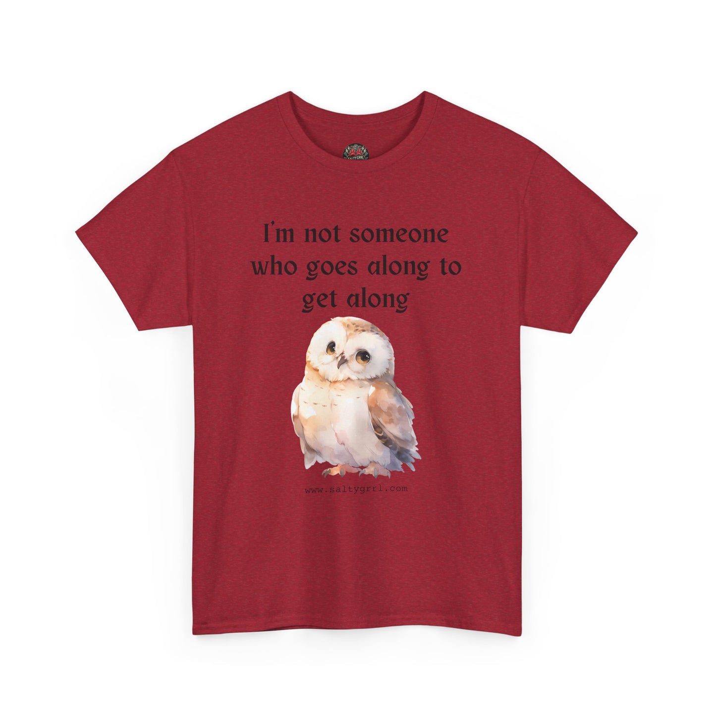 Salty Grrl Statement Tee - 'Get Along Owl'