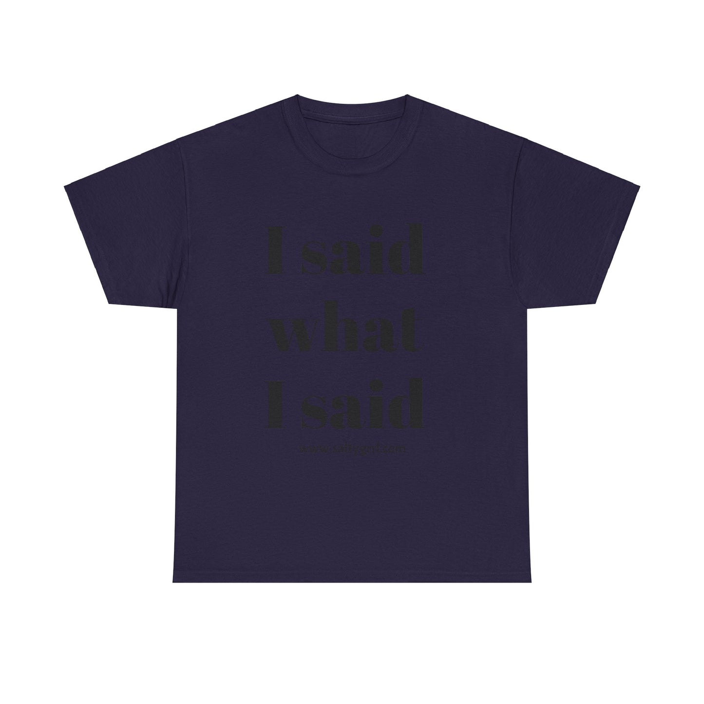 Salty Grrl Unisex Heavy Cotton Tee - I Said What I Said Statement Shirt
