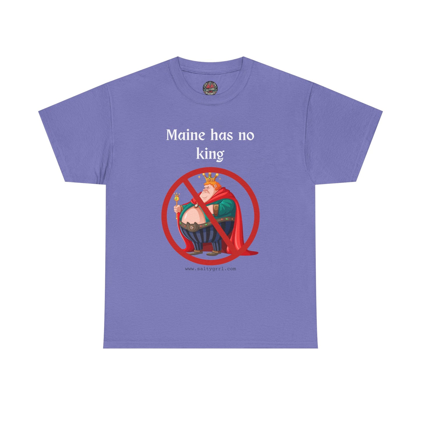 Salty Grrl Statement Tee - 'Maine No King'