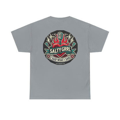 Salty Grrl Says Statement Tee - Woke