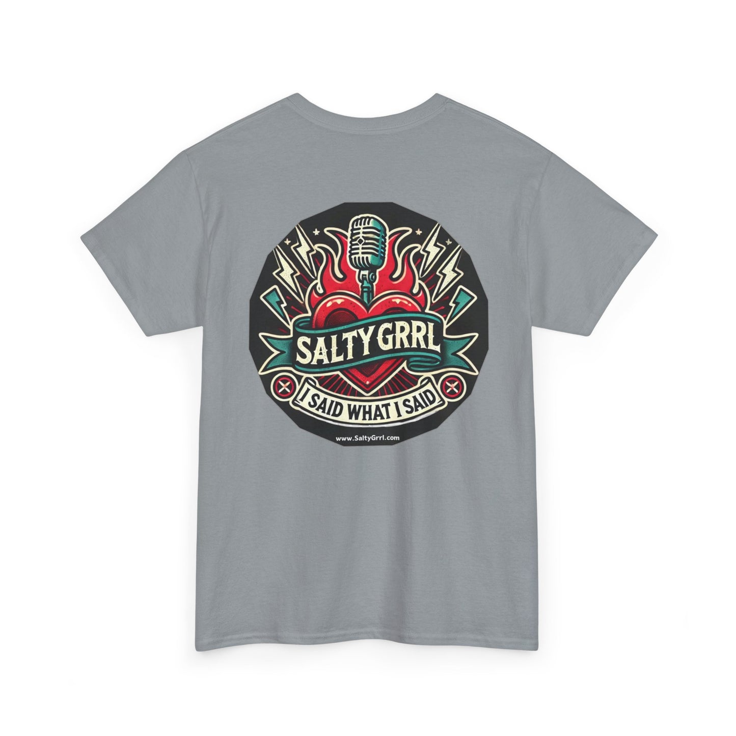Salty Grrl Says Statement Tee - Woke
