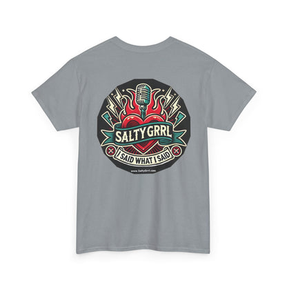 Salty Grrl Says Statement Tee - Woke