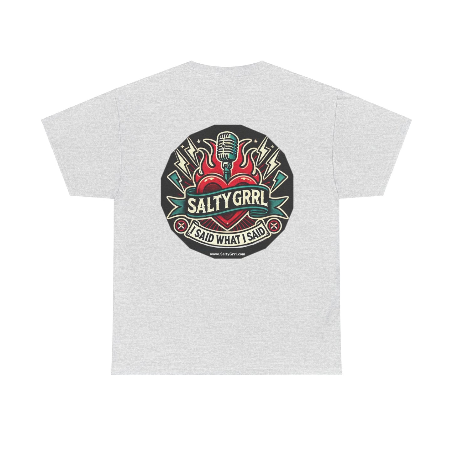 Salty Grrl Unisex Heavy Cotton Tee - Fascists gonna Fash Statement Shirt