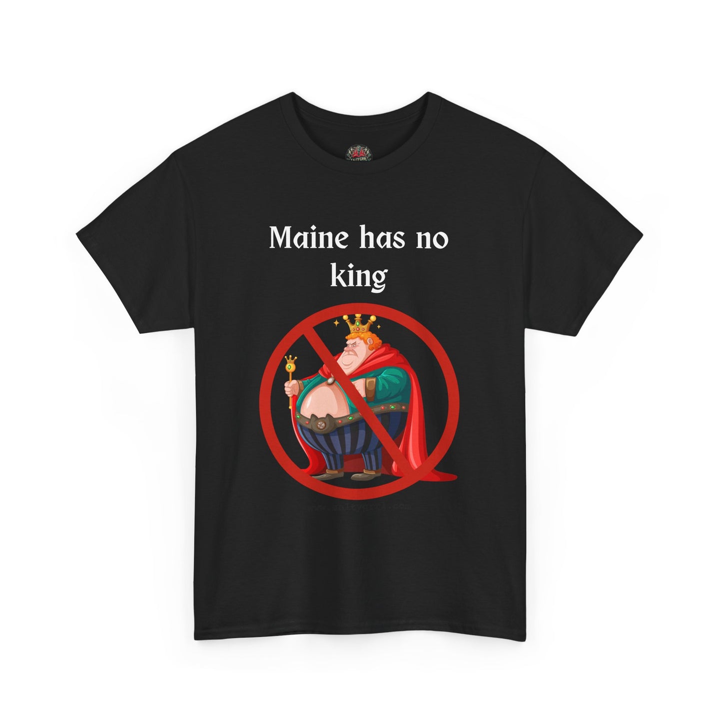 Salty Grrl Statement Tee - 'Maine No King'