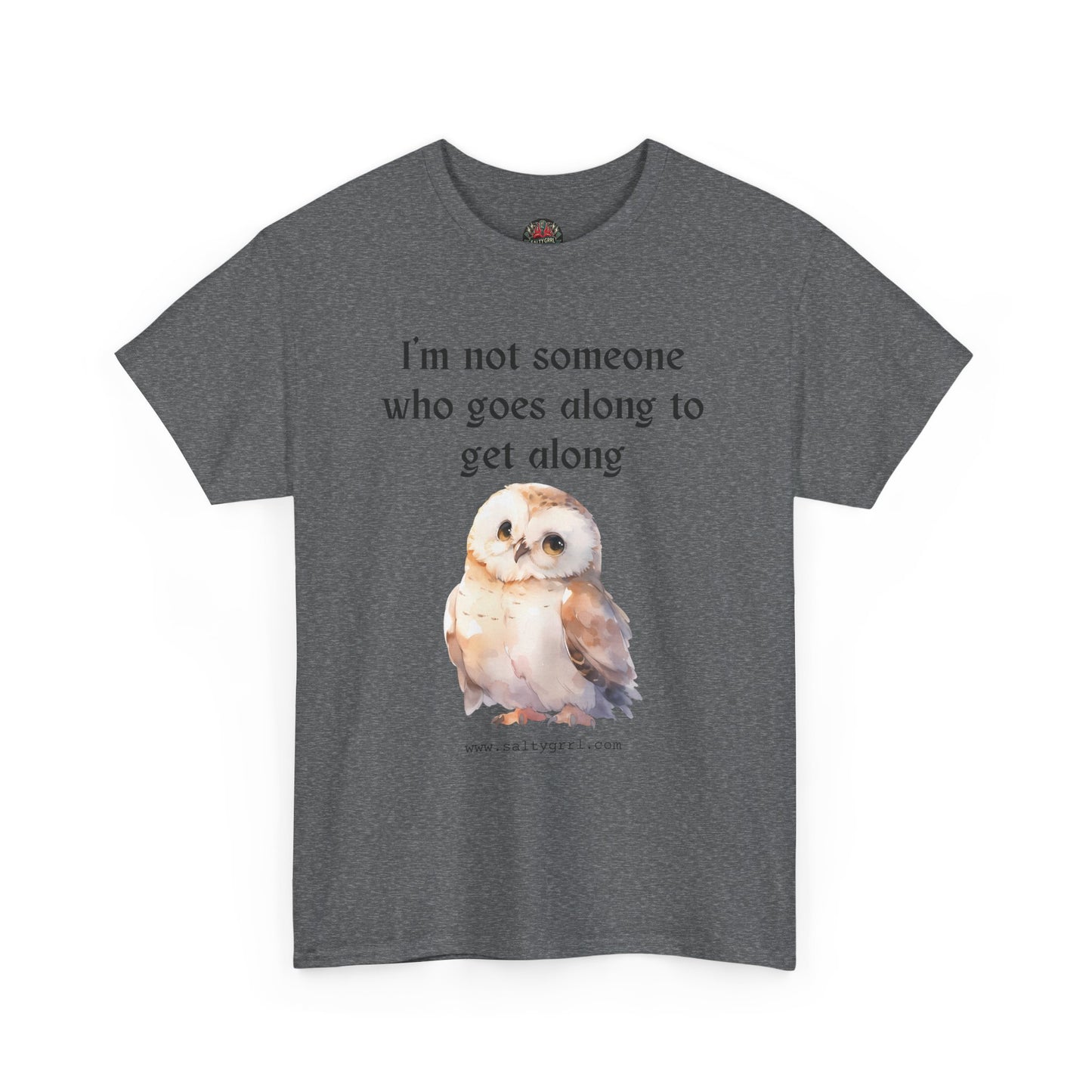 Salty Grrl Statement Tee - 'Get Along Owl'