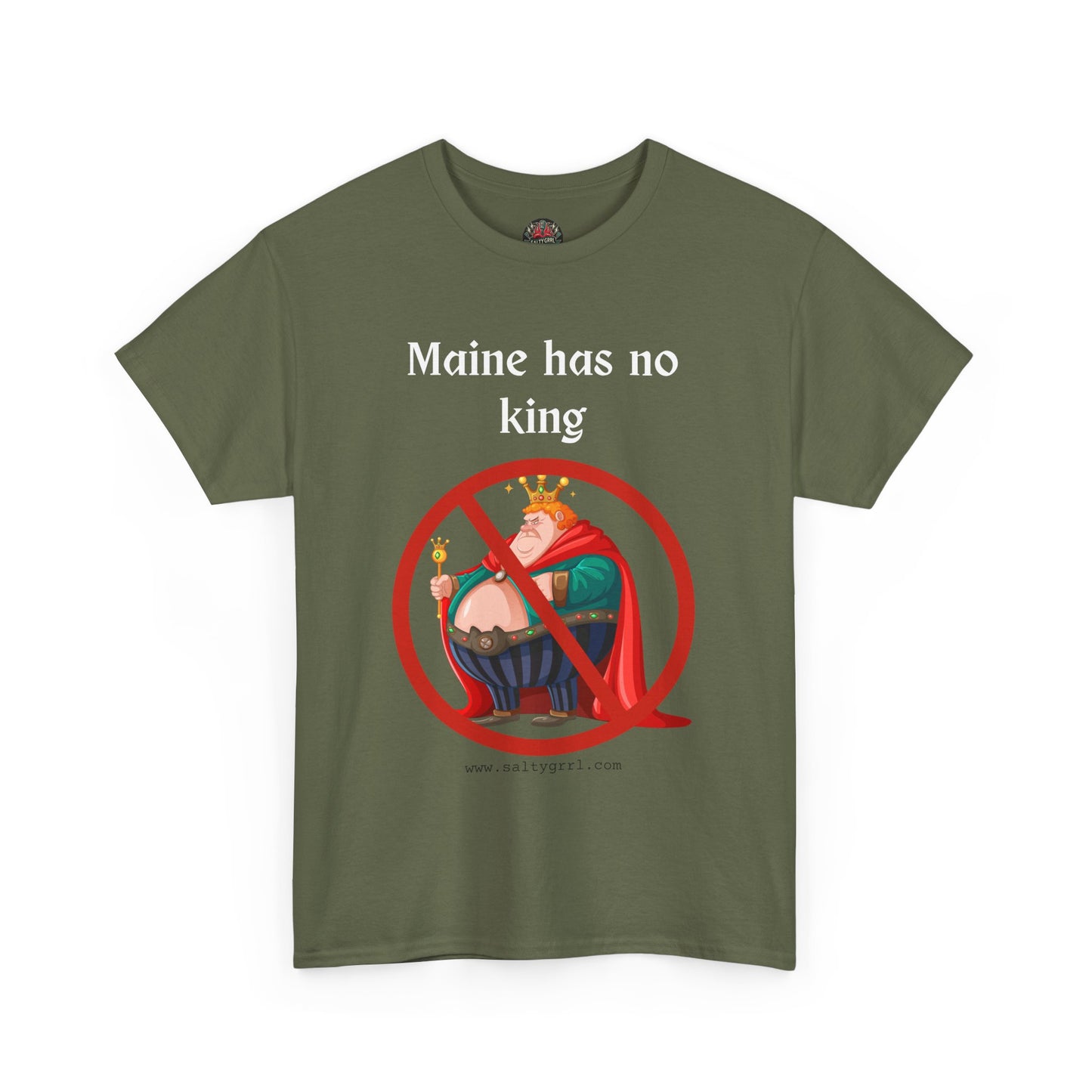 Salty Grrl Statement Tee - 'Maine No King'
