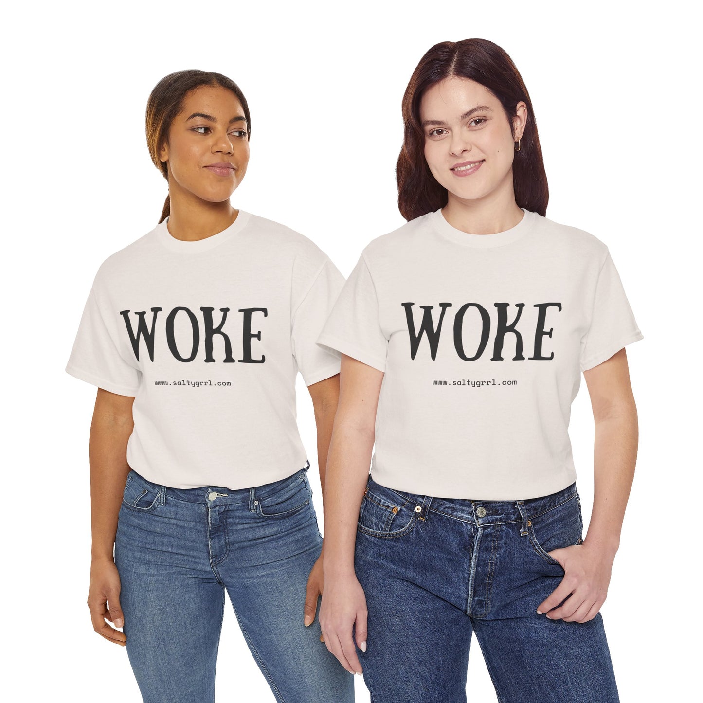 Salty Grrl Says Statement Tee - Woke