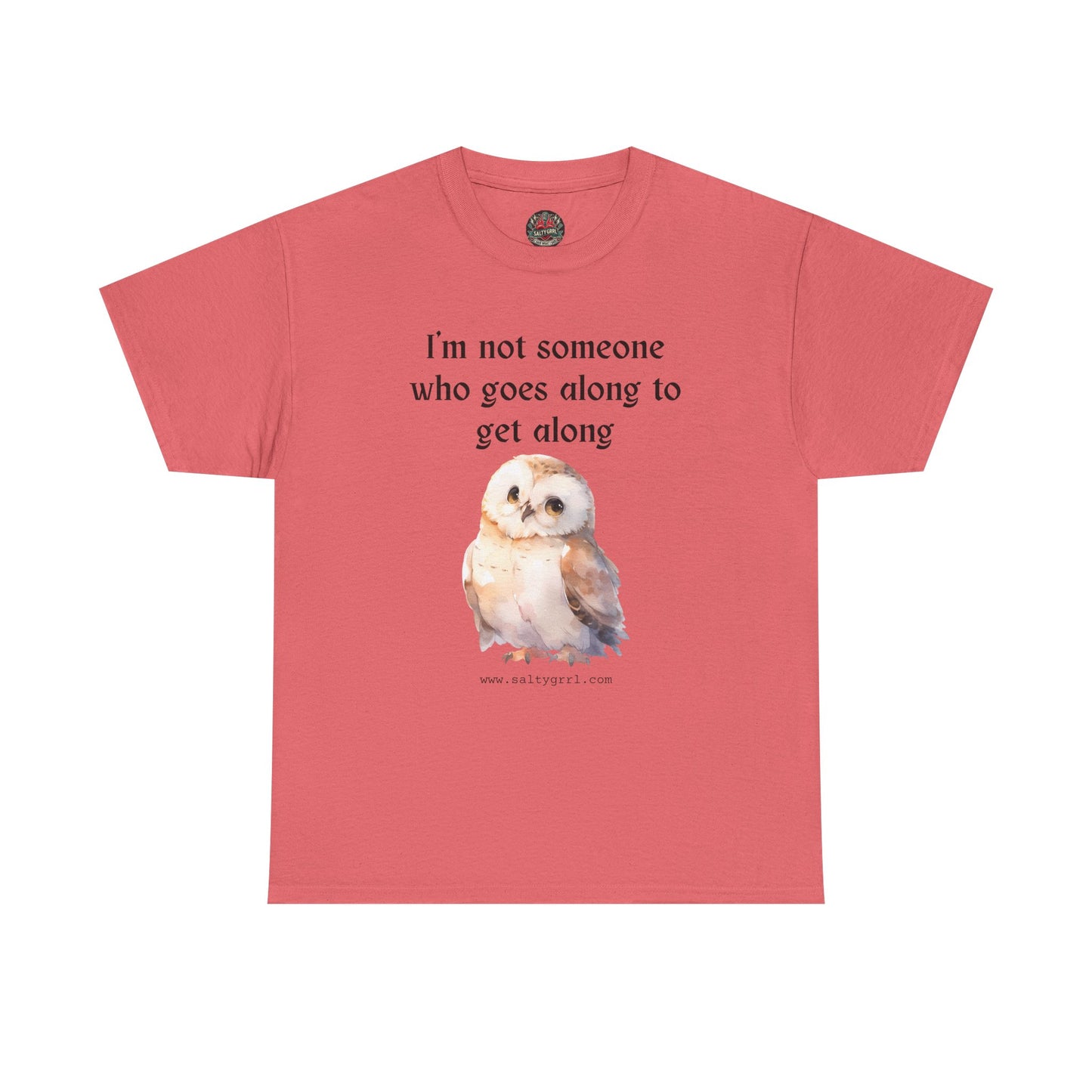 Salty Grrl Statement Tee - 'Get Along Owl'