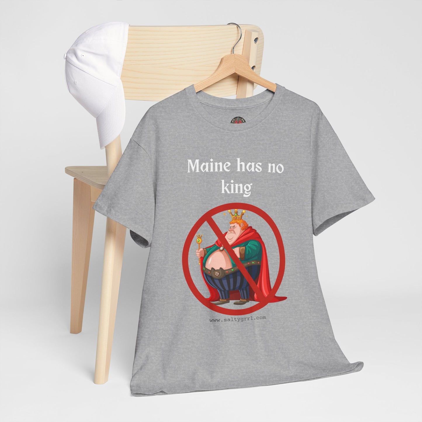 Salty Grrl Statement Tee - 'Maine No King'