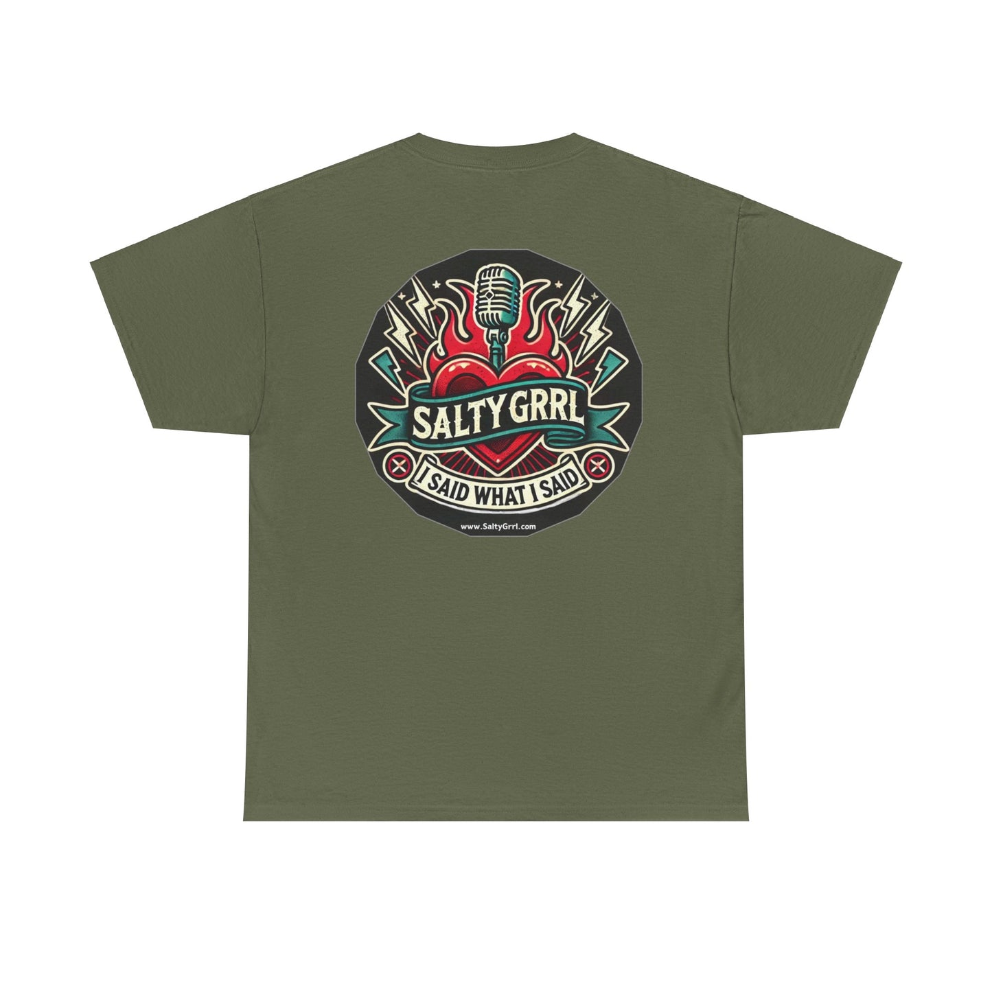 Salty Grrl Says Statement Tee - Woke