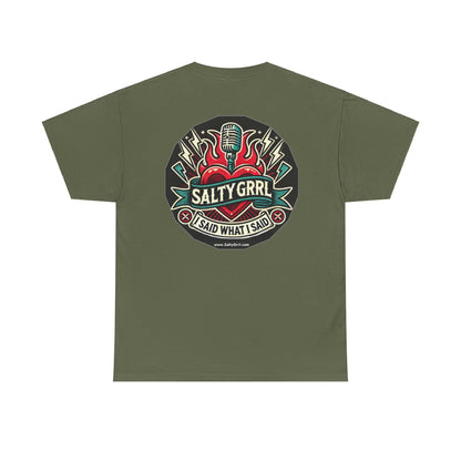 Salty Grrl Says Statement Tee - Woke