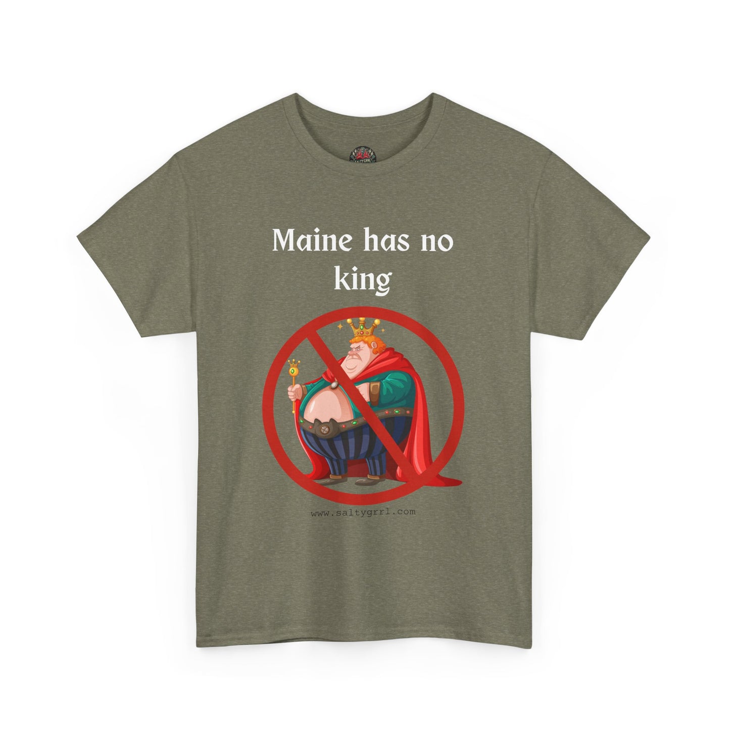 Salty Grrl Statement Tee - 'Maine No King'