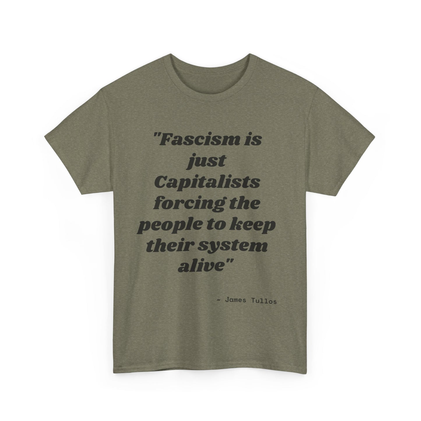 Motivational Unisex Heavy Cotton Tee - 'Fascism'