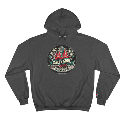 Salty Grrl Champion Hoodie - Artistic Graphic Pullover
