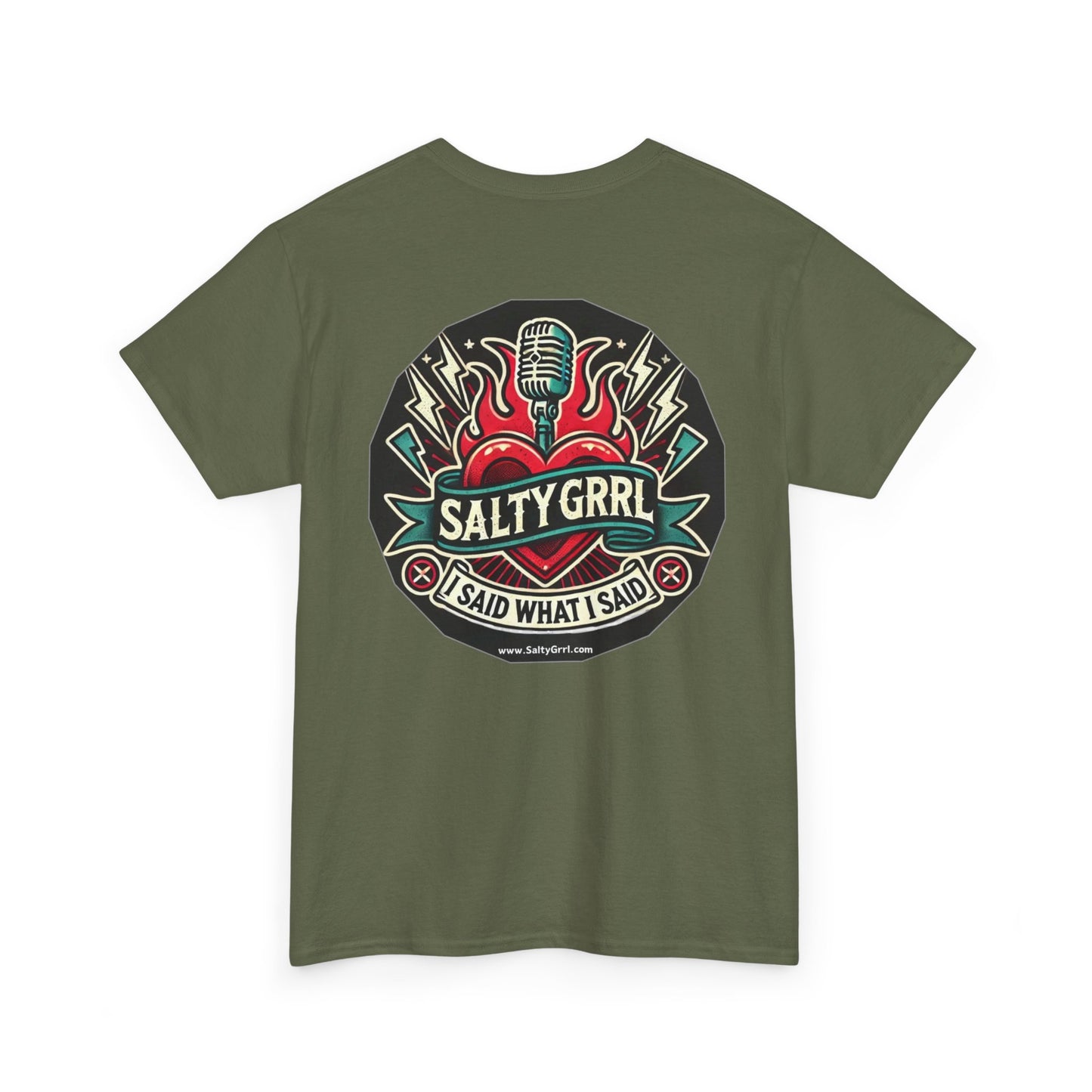 Salty Grrl Says Statement Tee - Woke