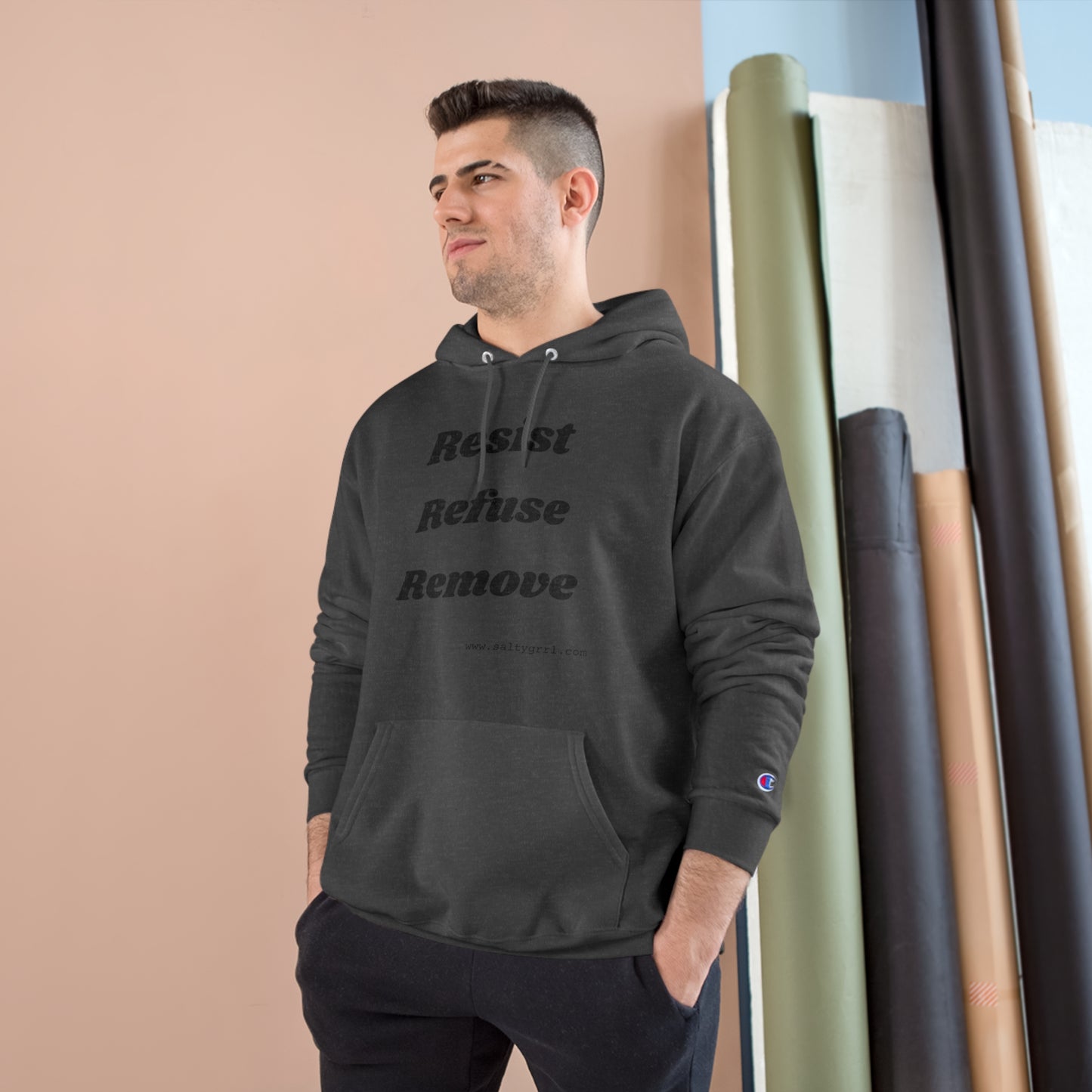Salty Girl Says Hoodie - Resist Refuse Remove