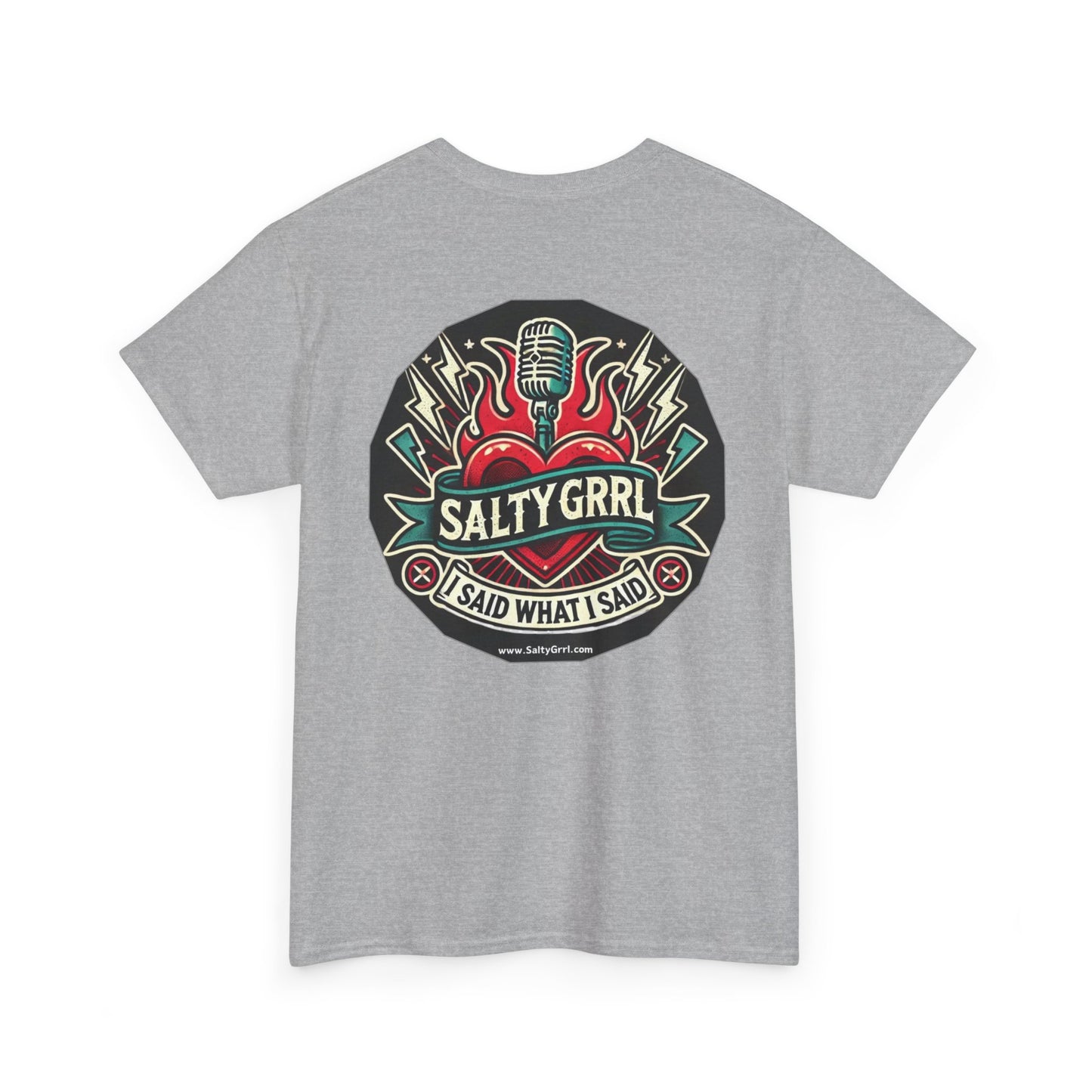 Salty Grrl Says Statement Tee - Woke