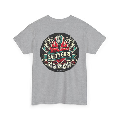 Salty Grrl Says Statement Tee - Woke