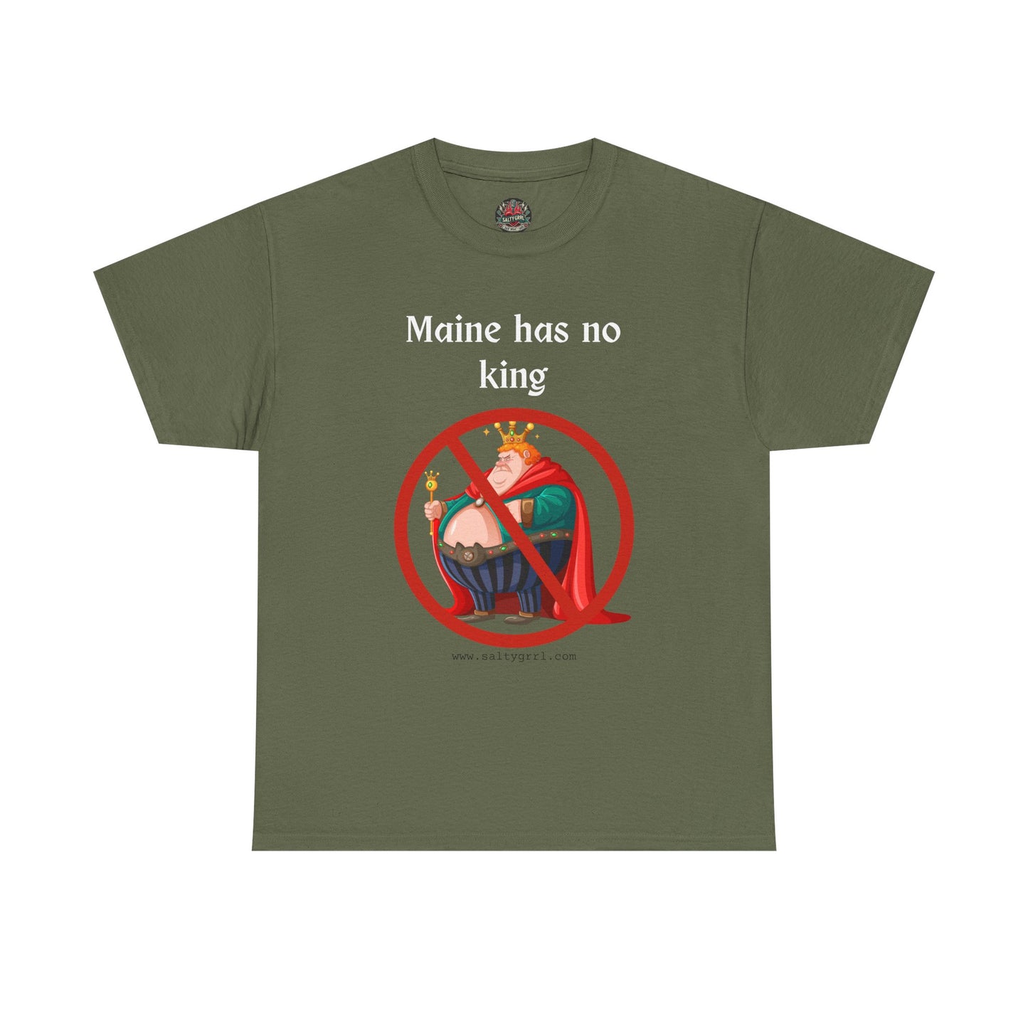 Salty Grrl Statement Tee - 'Maine No King'