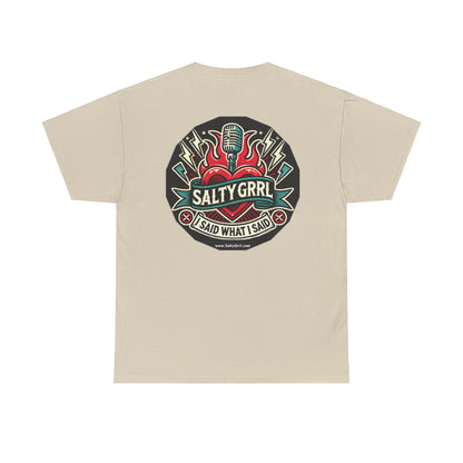 Salty Grrl Says Statement Tee - Woke
