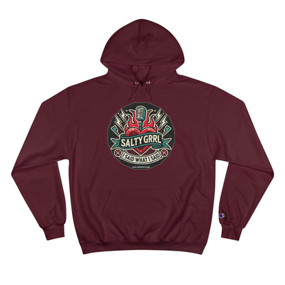 Salty Grrl Champion Hoodie - Artistic Graphic Pullover