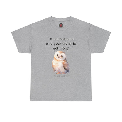 Salty Grrl Statement Tee - 'Get Along Owl'