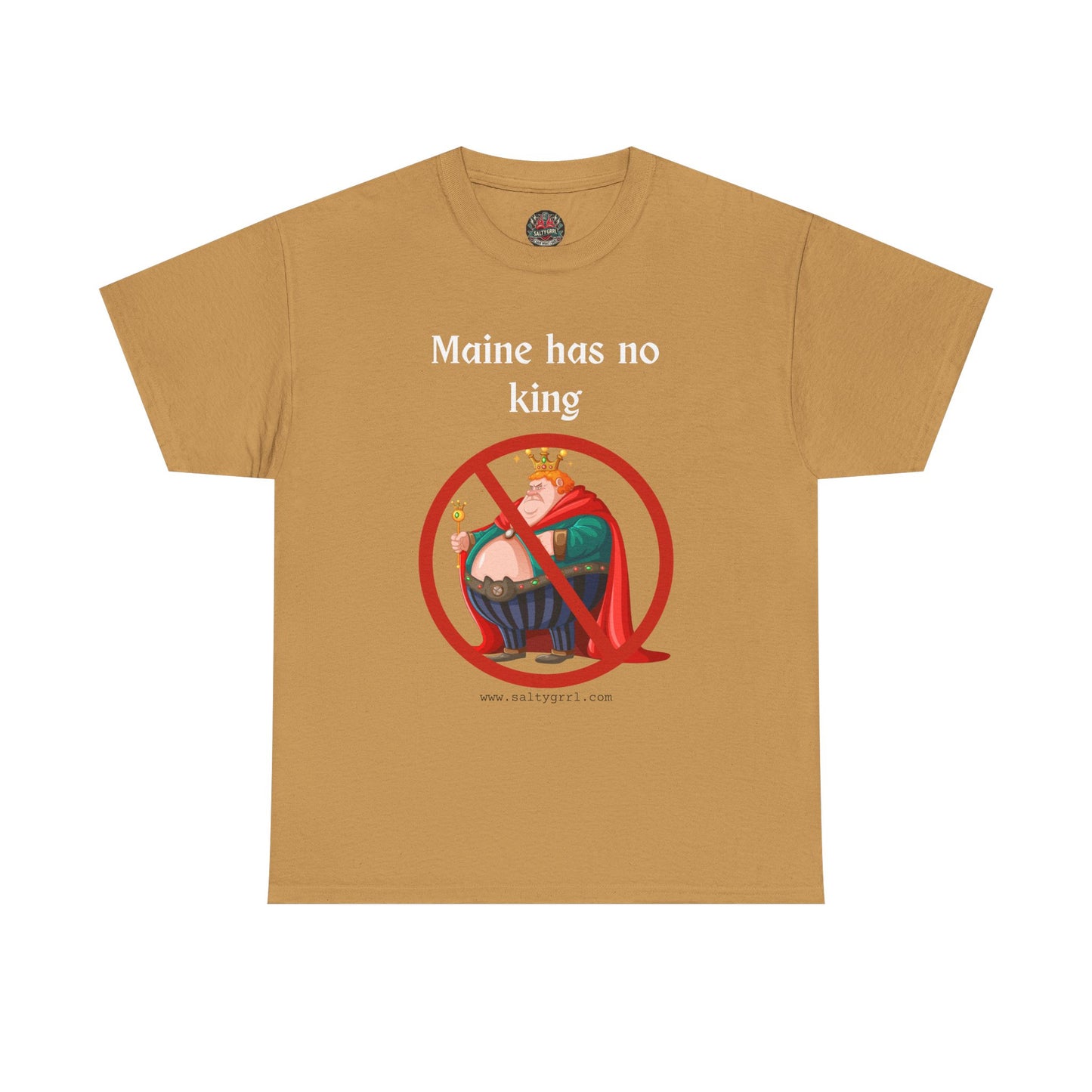Salty Grrl Statement Tee - 'Maine No King'
