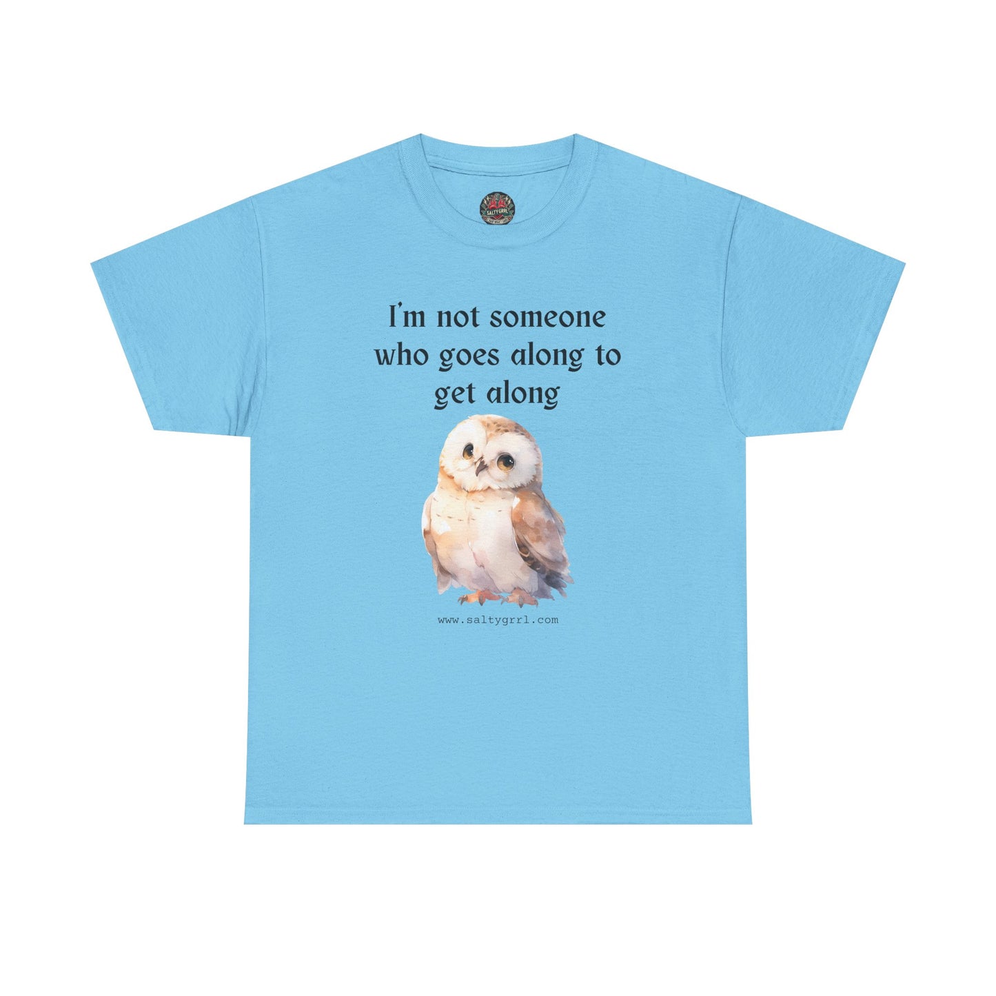 Salty Grrl Statement Tee - 'Get Along Owl'