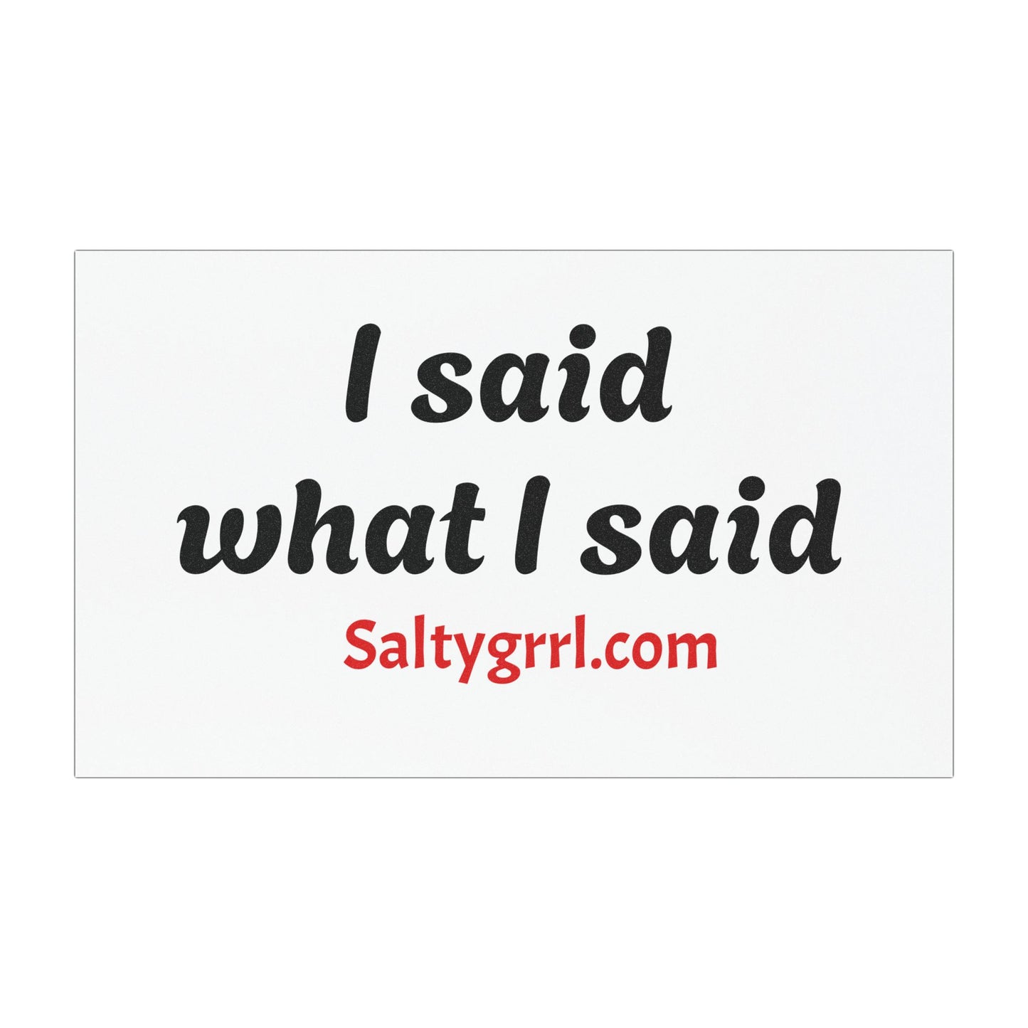 Car Magnet - 'I said what I said' - Statement Decal for Women