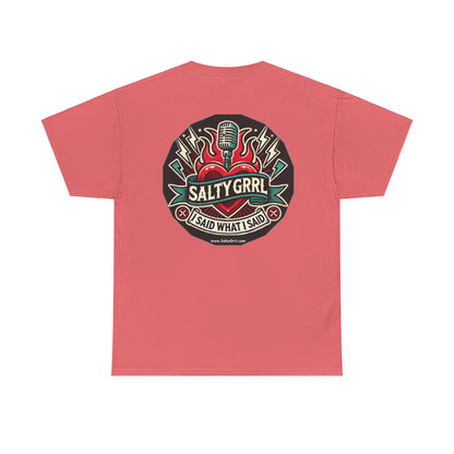 Salty Grrl Says Statement Tee - Woke